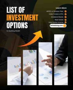 Investment options for building wealth